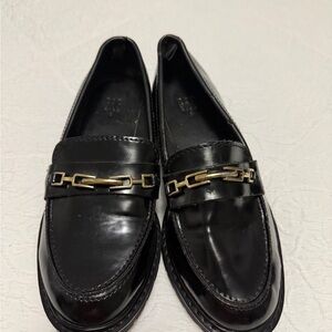 GAP Black Leather Loafers